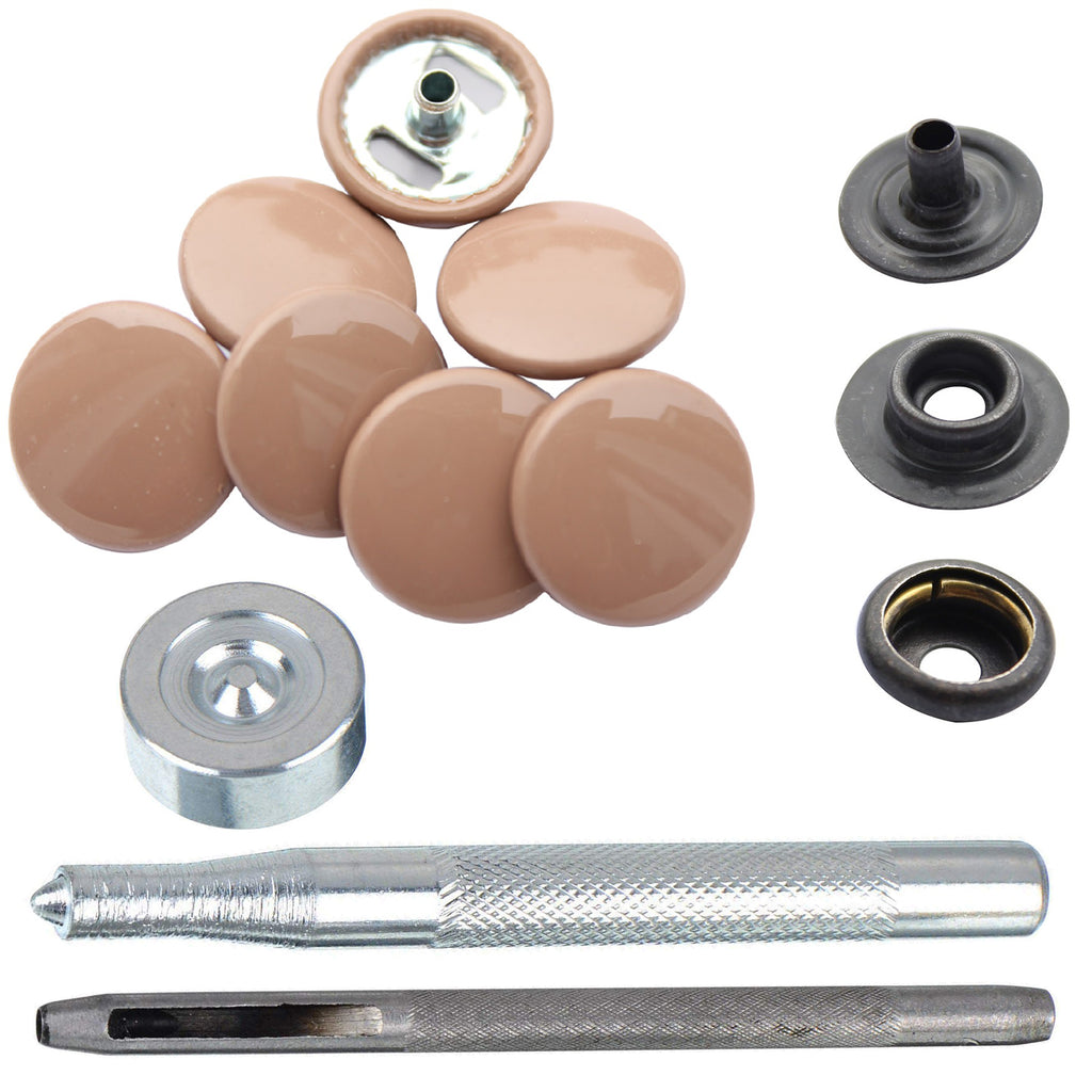 4-Part Press Studs with Hand Fixing Tool - Small