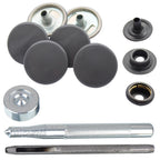 4-Part Press Studs with Hand Fixing Tool - Small