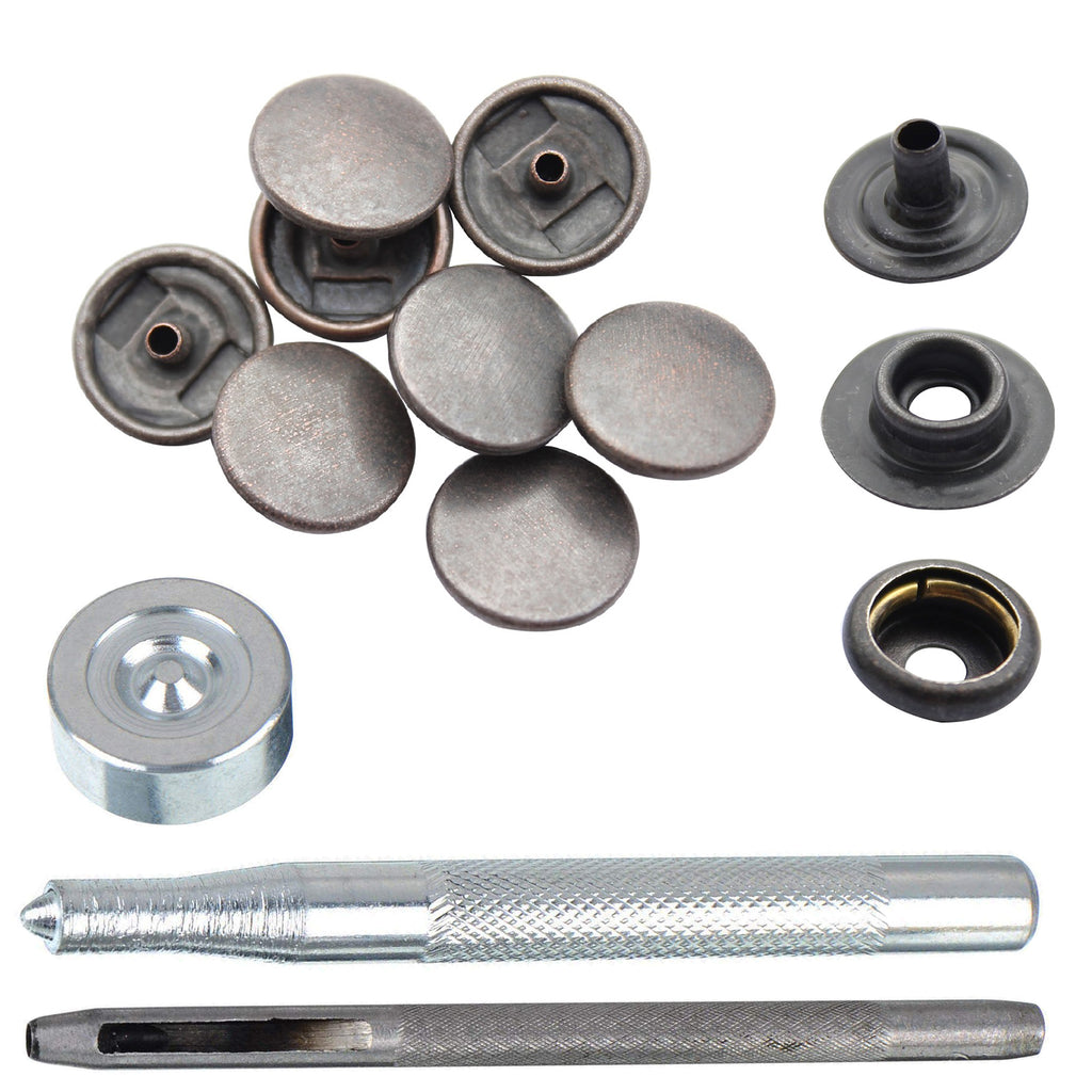 4-Part Press Studs with Hand Fixing Tool - Small