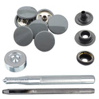 4-Part Press Studs with Hand Fixing Tool - Small