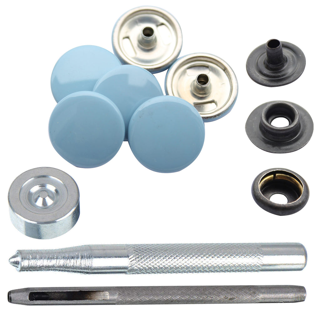 4-Part Press Studs with Hand Fixing Tool - Small