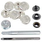 4-Part Press Studs with Hand Fixing Tool - Small