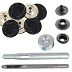 4-Part Press Studs with Hand Fixing Tool - Small