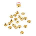 Round Dome Head Punk Studs Prong Back (Pack of 50)