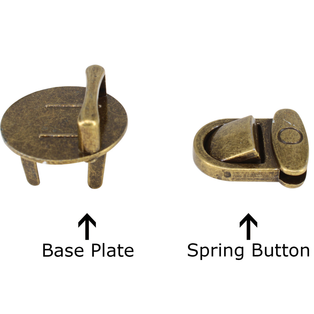 28mm x 23mm Round Tuck Lock Clasp