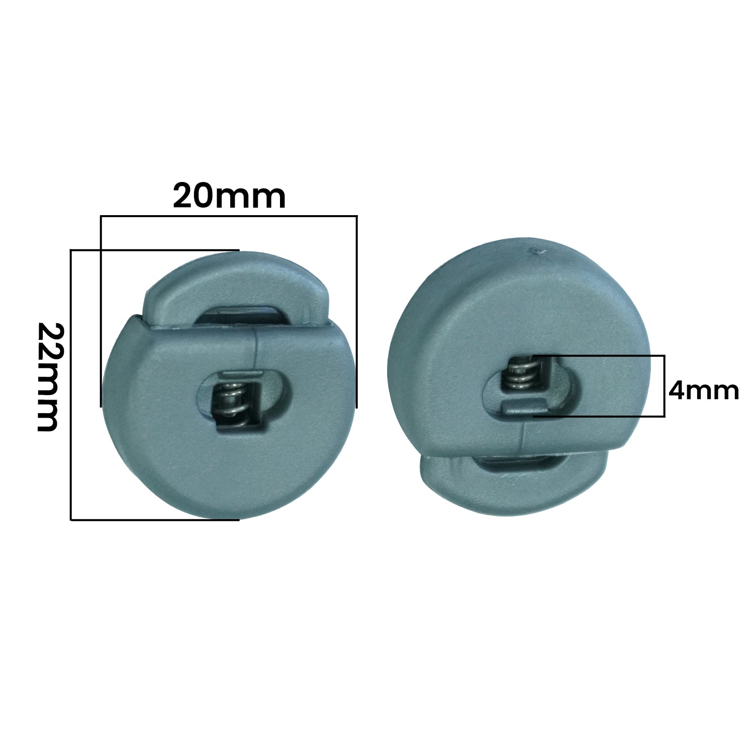 Large Round Cord Stoppers Lock Toggles