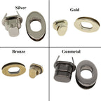 15mm Oval Twist and Turn Clasp - (Pack of 1)