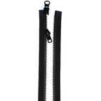 YKK Plastic Two-Way Open-End VISLON Zip, Black - 26" / 66cm