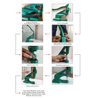 The Green Machine Hand Press® with Hole Punching Die Set