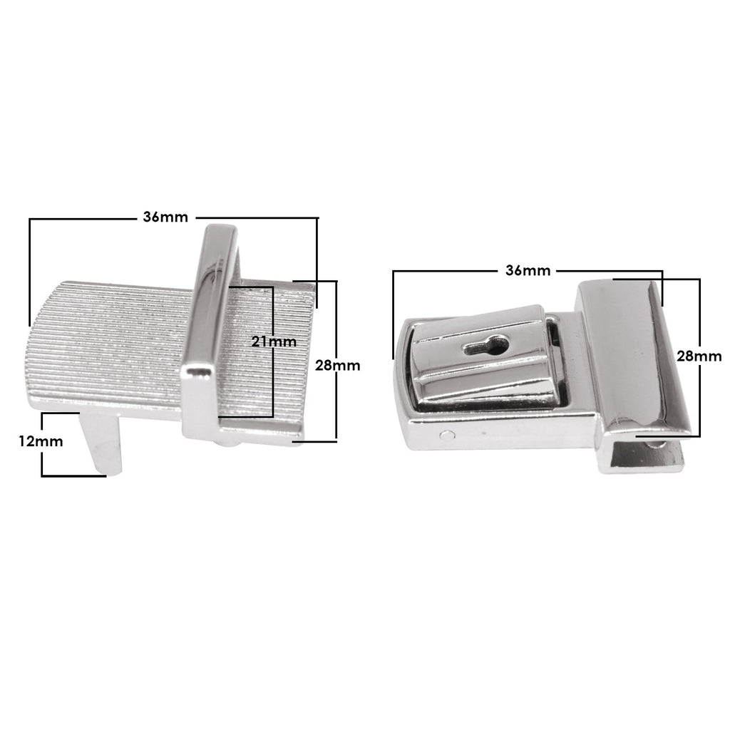 36mm x 28mm Tuck Lock Clasp