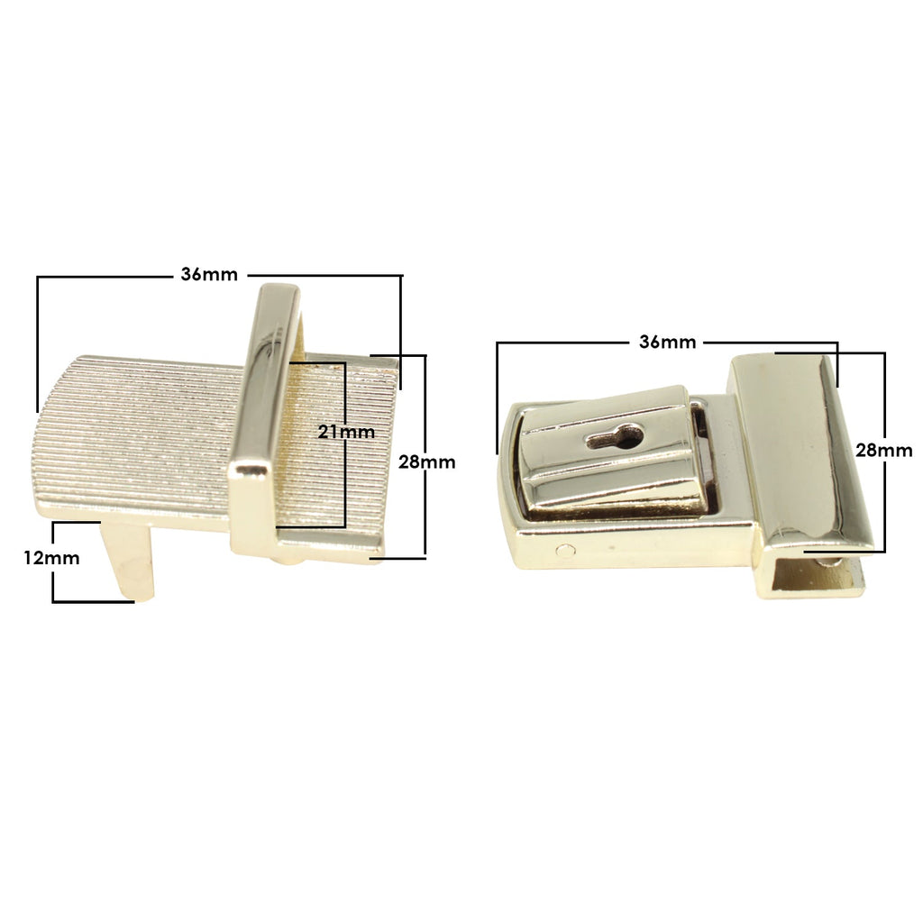 36mm x 28mm Tuck Lock Clasp