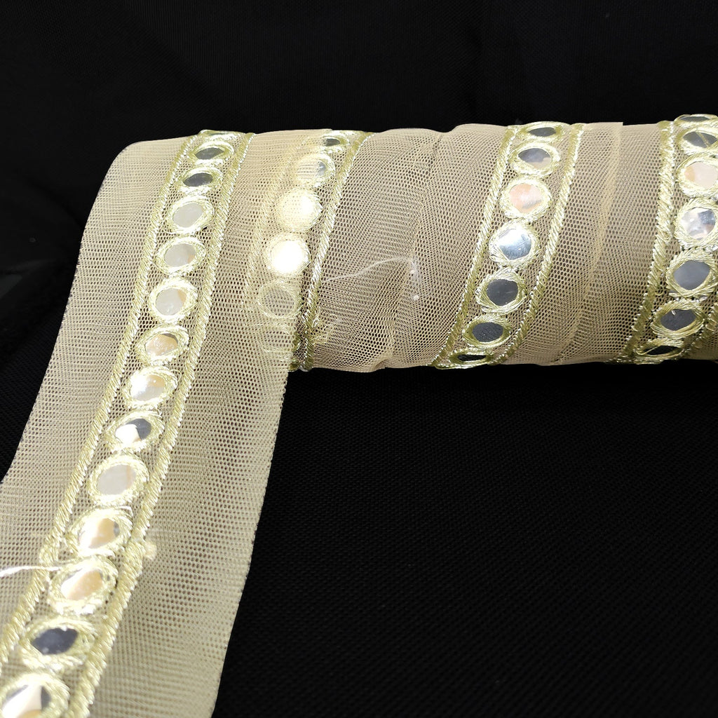 38mm Wide Indian Mirror Lace - 4M