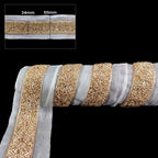 50mm Wide Indian Piping & Round Beaded Lace - 4M