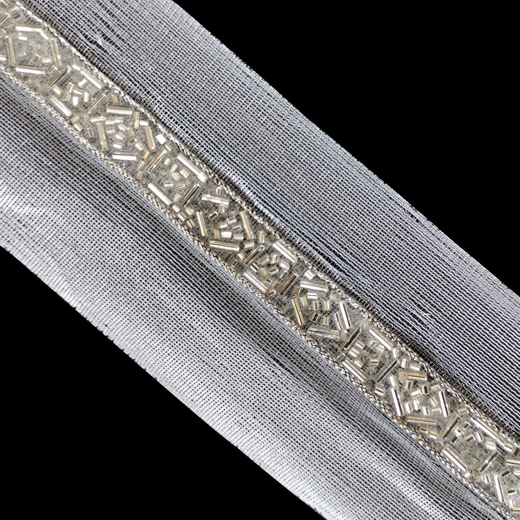 52mm Wide Indian Piping & Round Beaded Lace - 4M