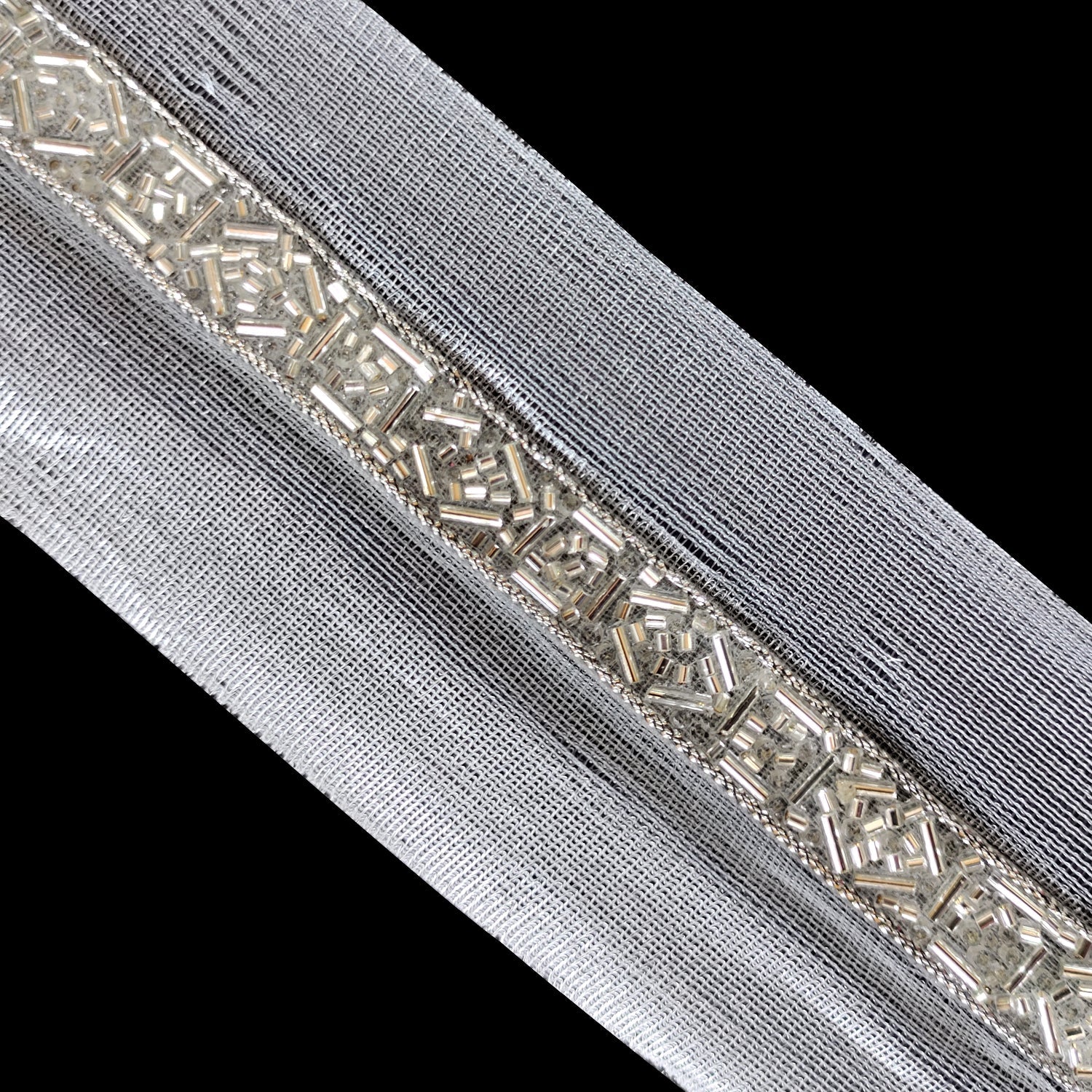 52mm Wide Indian Piping & Round Beaded Lace - 4M