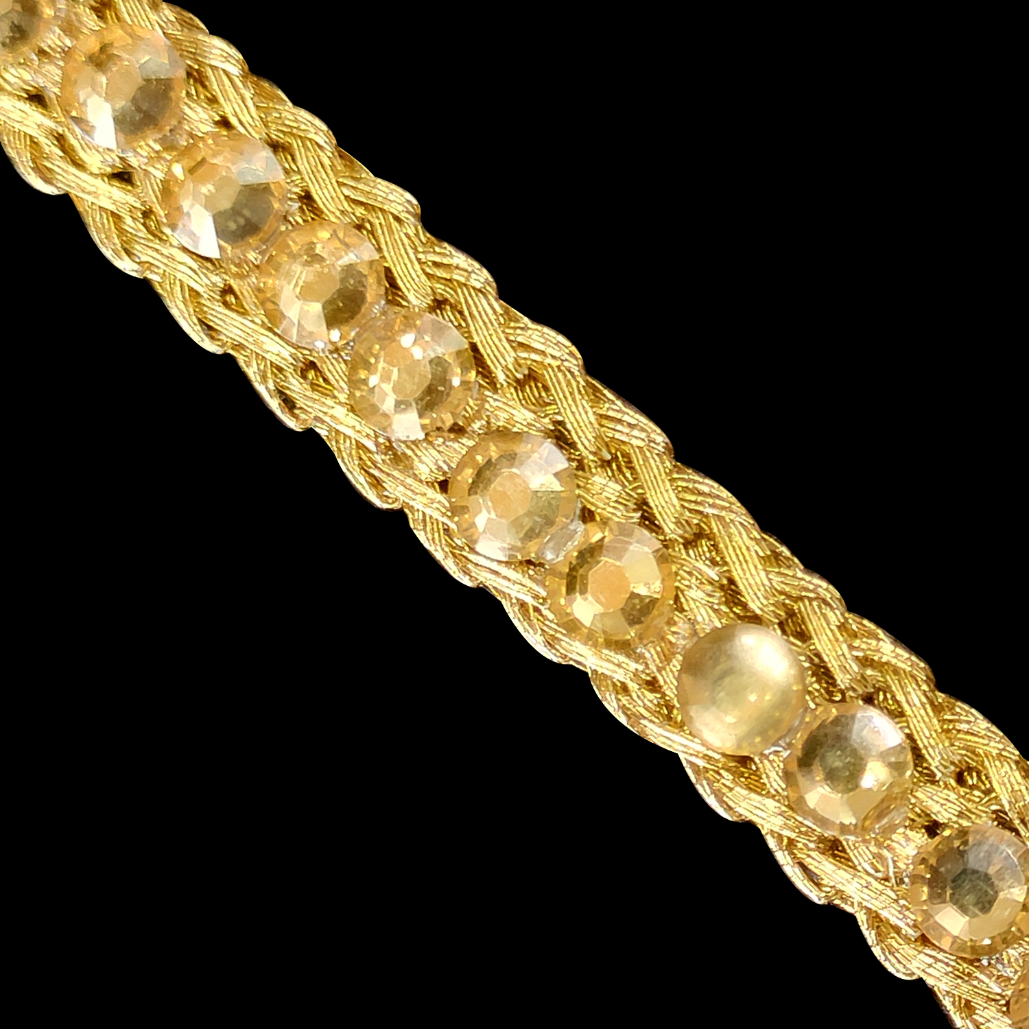 9mm Wide Indian Round Kundan Lace - 4M