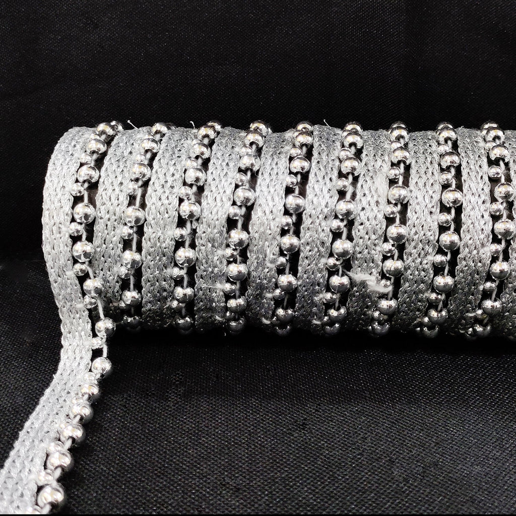 12.5mm Wide Round Pearl lace - 4M