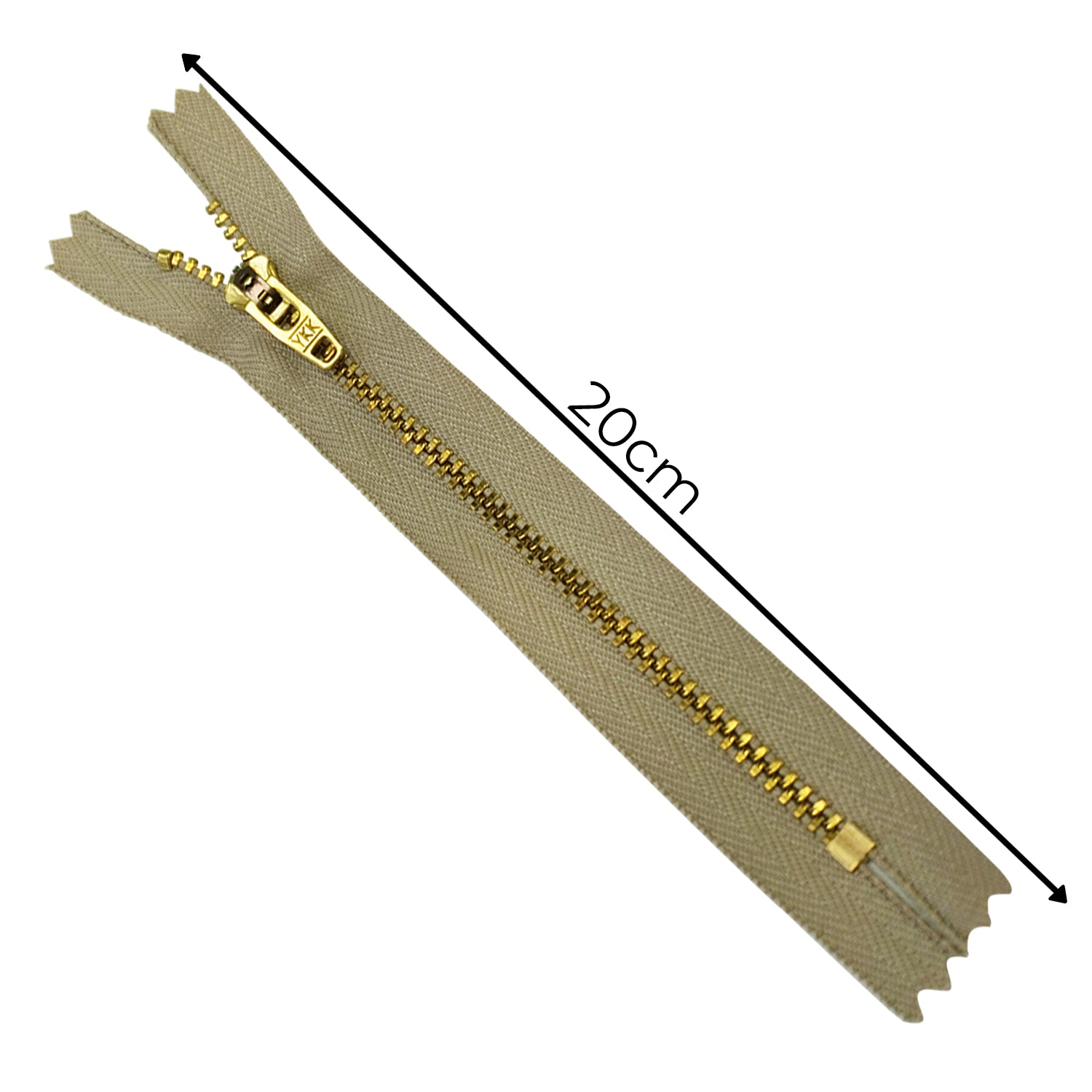 YKK Brass Closed-End Jeans Zip