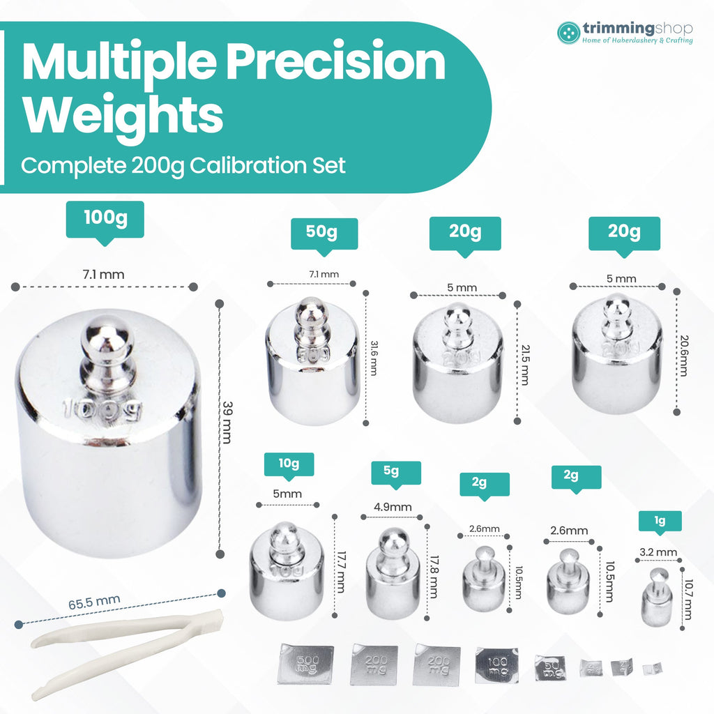 Precision Stainless Steel Calibration Weights Set
