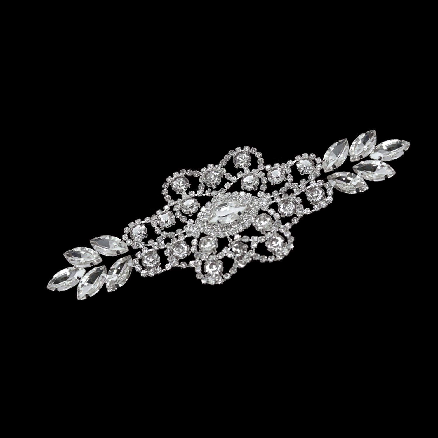 Sew-On Diamante Motif - 65 - Silver