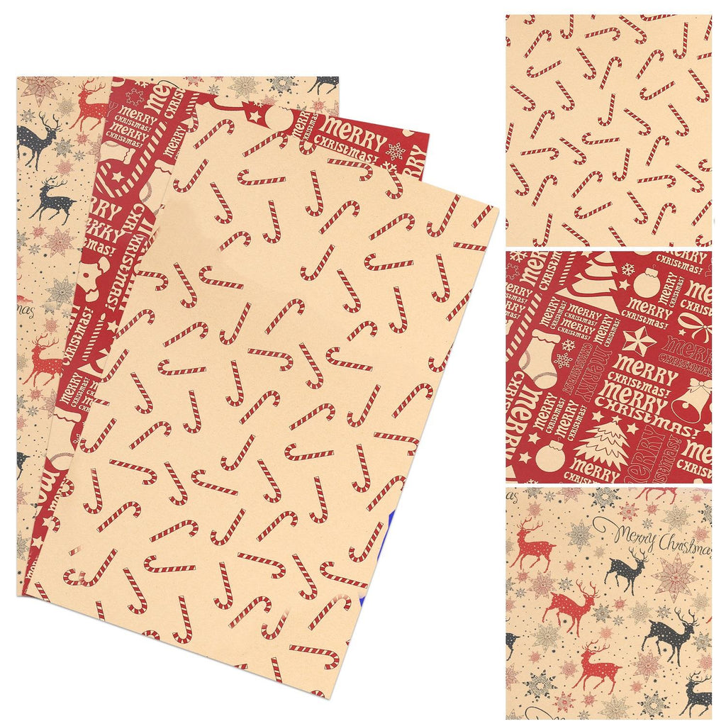 Christmas Gift Papers (Set of 9)