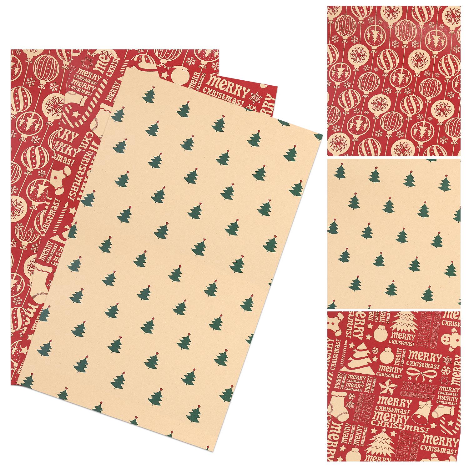Christmas Gift Papers (Set of 9)