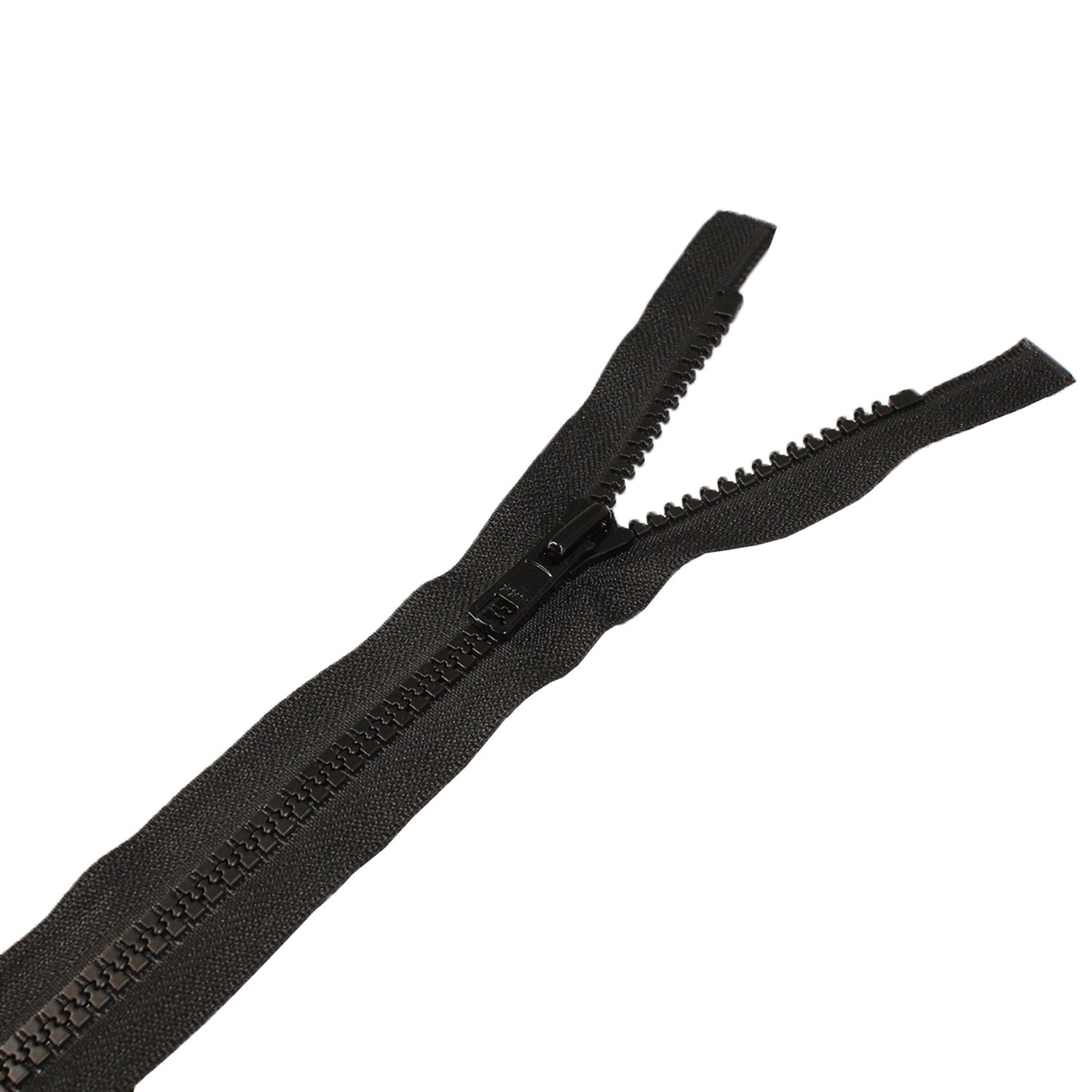 YKK Plastic Two-Way Open-End VISLON Zip, Black - 26" / 66cm