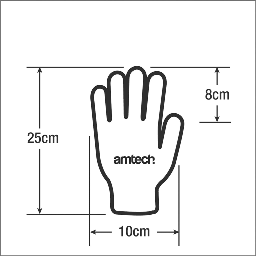Amtech N2351 Latex Palm Coated Builders Gloves