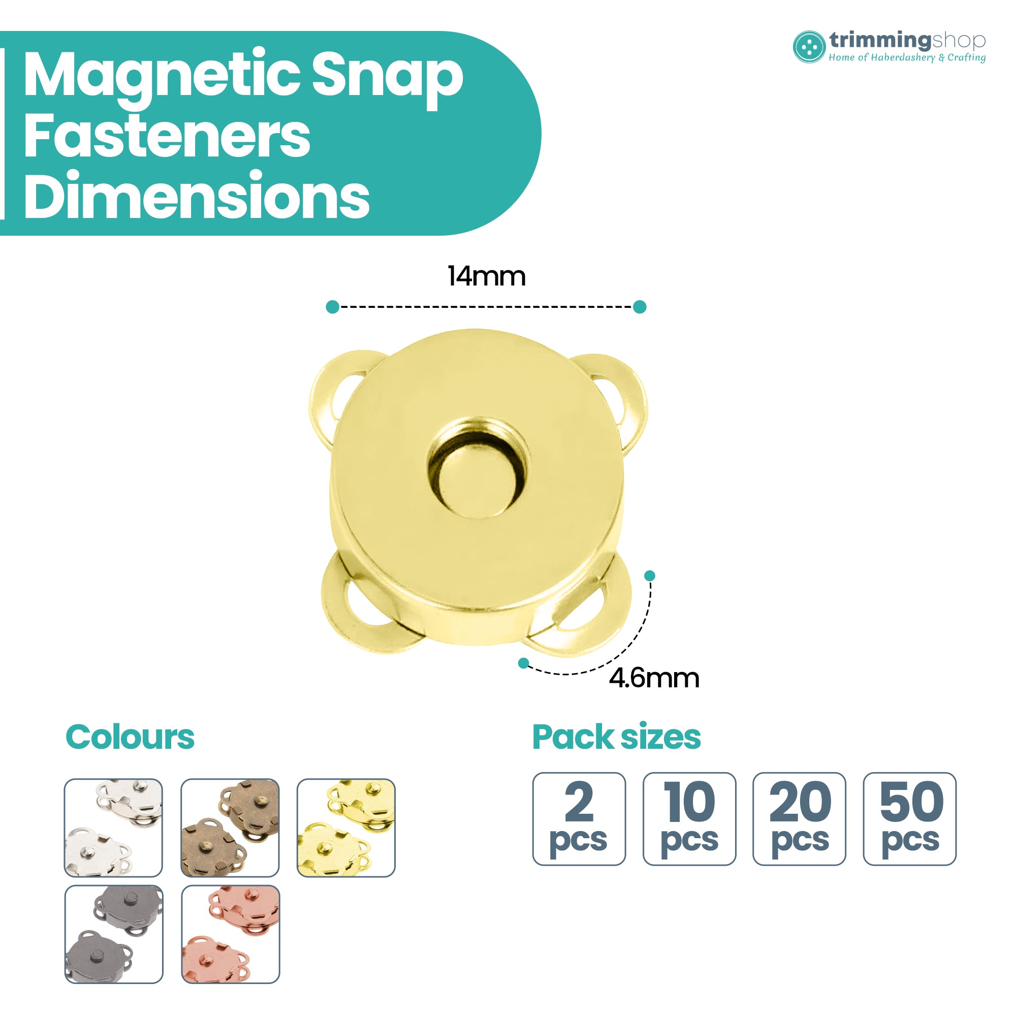 Sew-on Magnetic Snap Fastener Metal Clasps