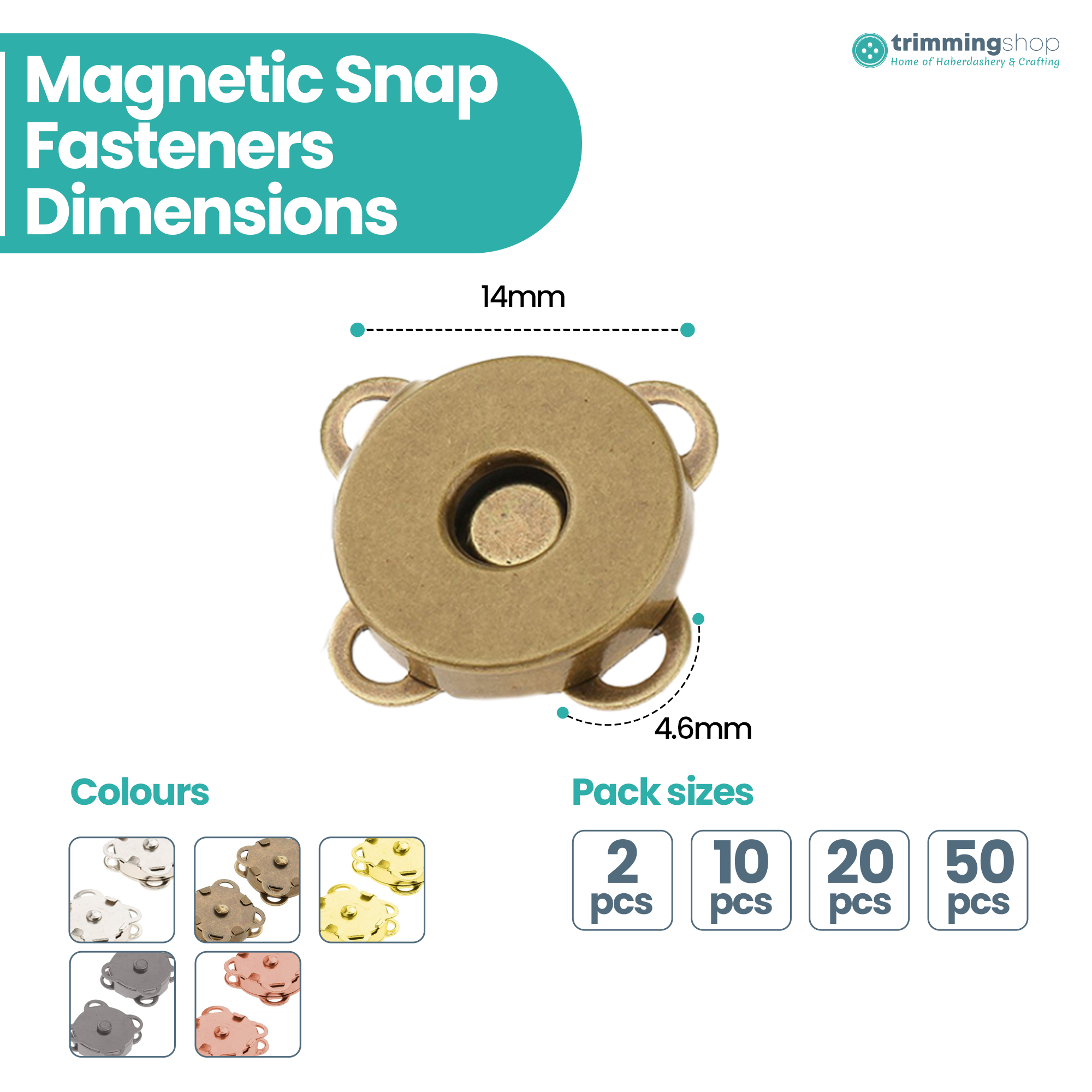 Sew-on Magnetic Snap Fastener Metal Clasps