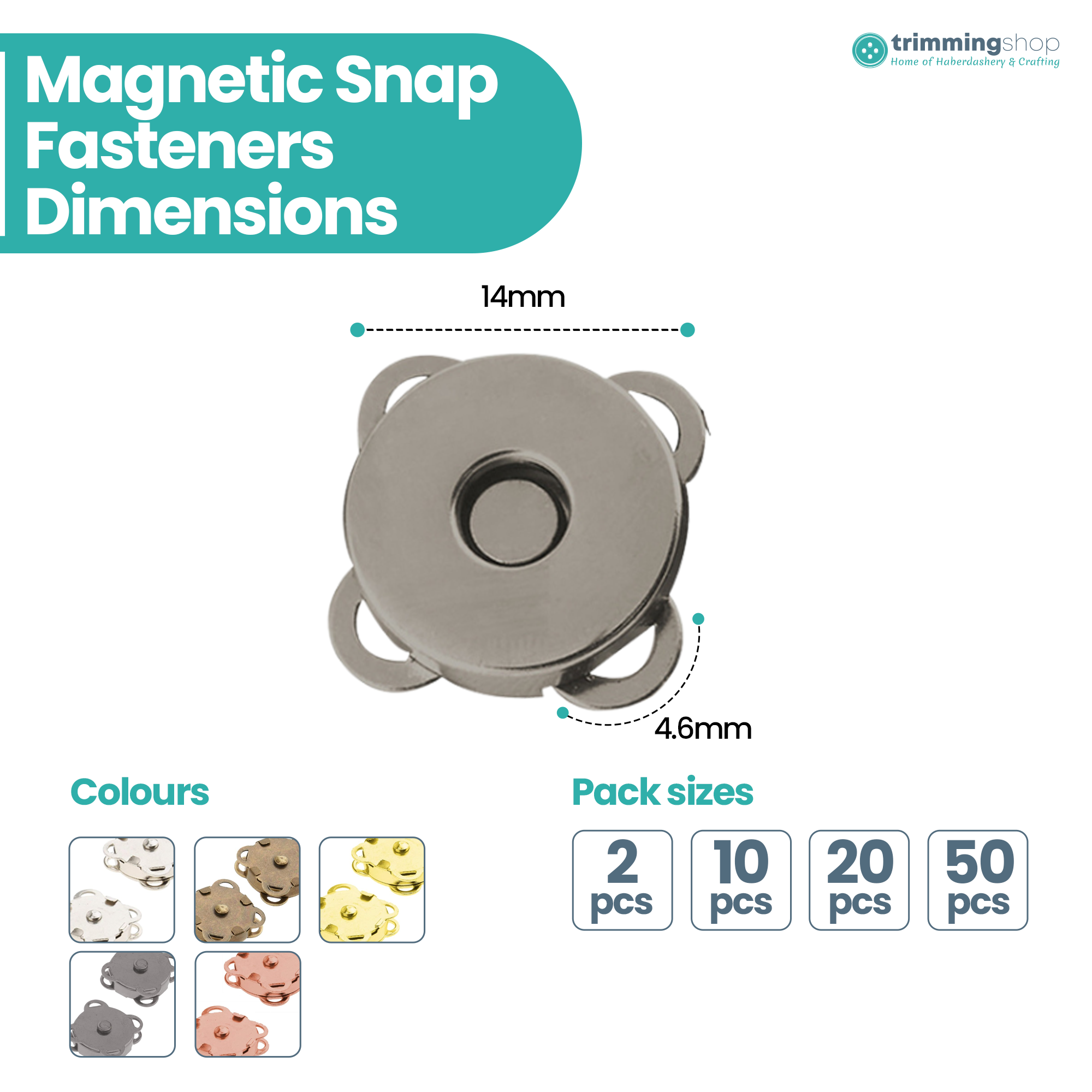 Sew-on Magnetic Snap Fastener Metal Clasps