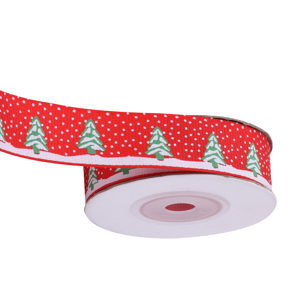 20mm Double Sided Ribbon - Christmas Trees