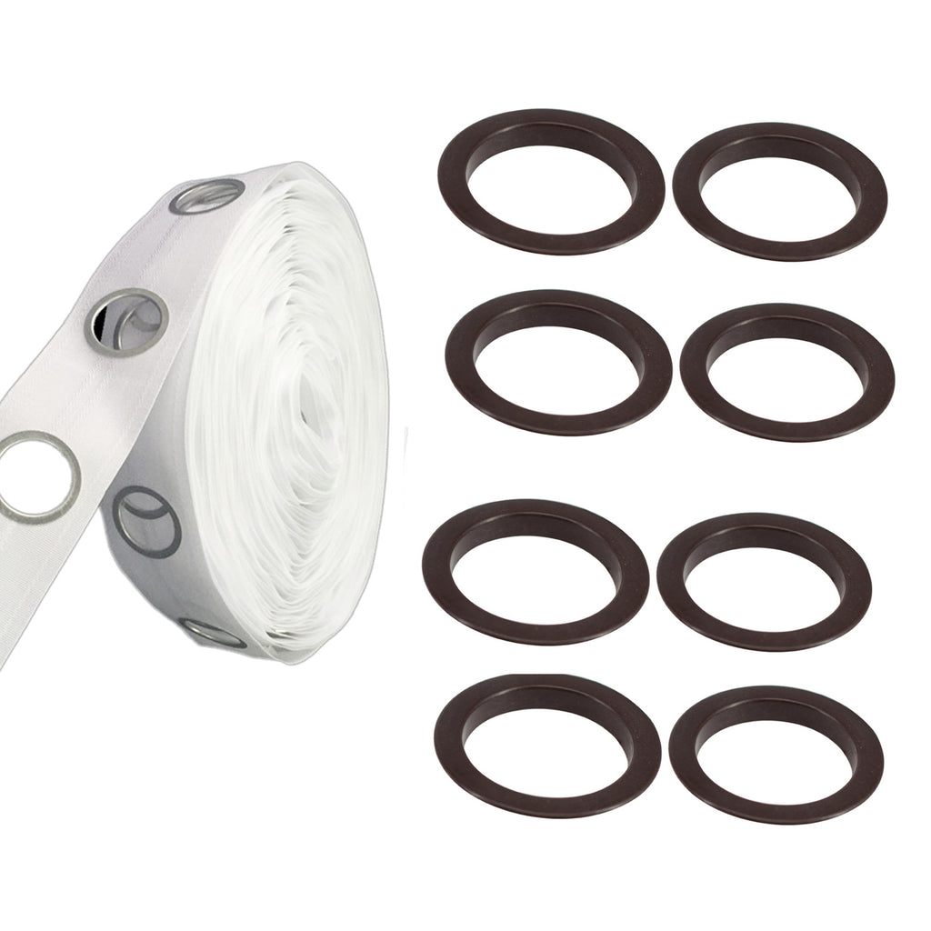 40mm Plastic Curtain Eyelets With Curtain Tape