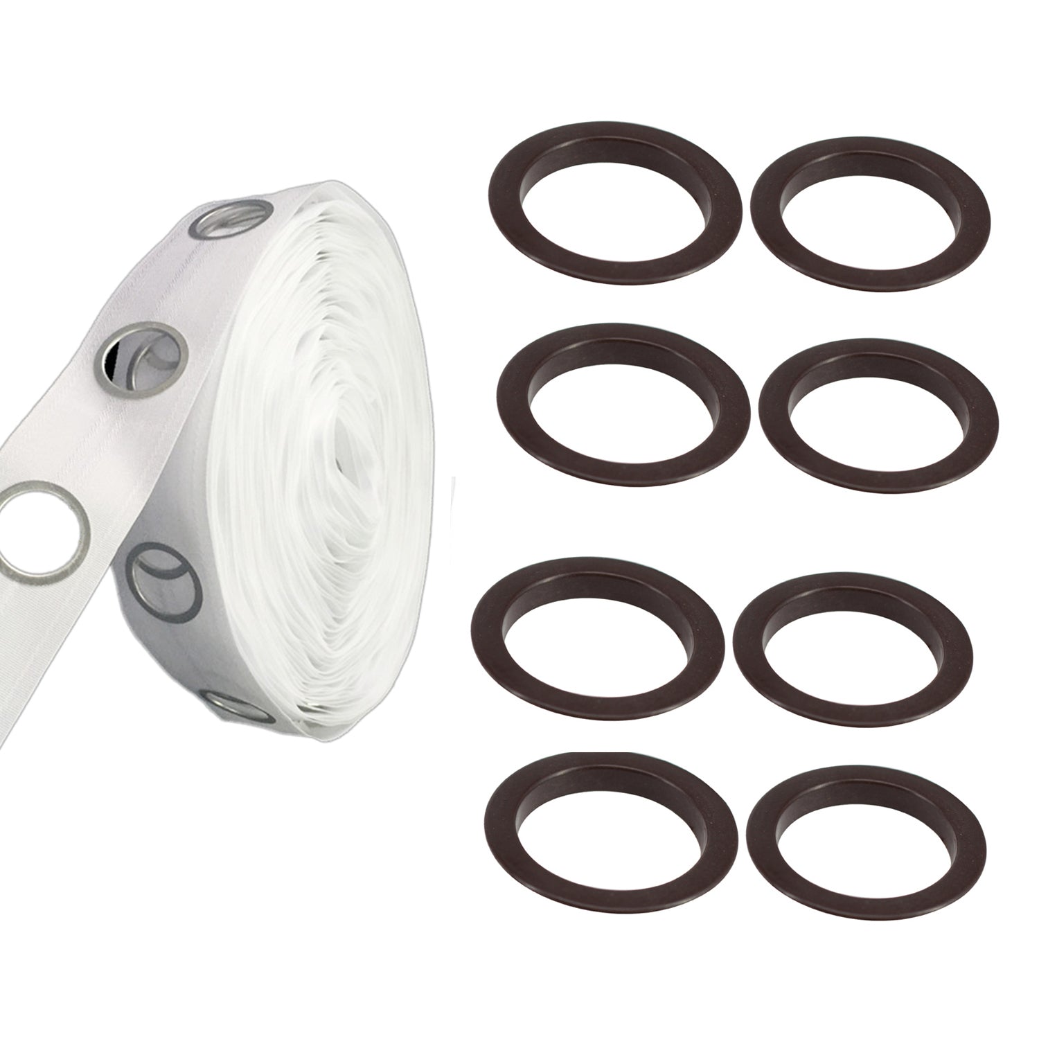 40mm Plastic Curtain Eyelets With Curtain Tape