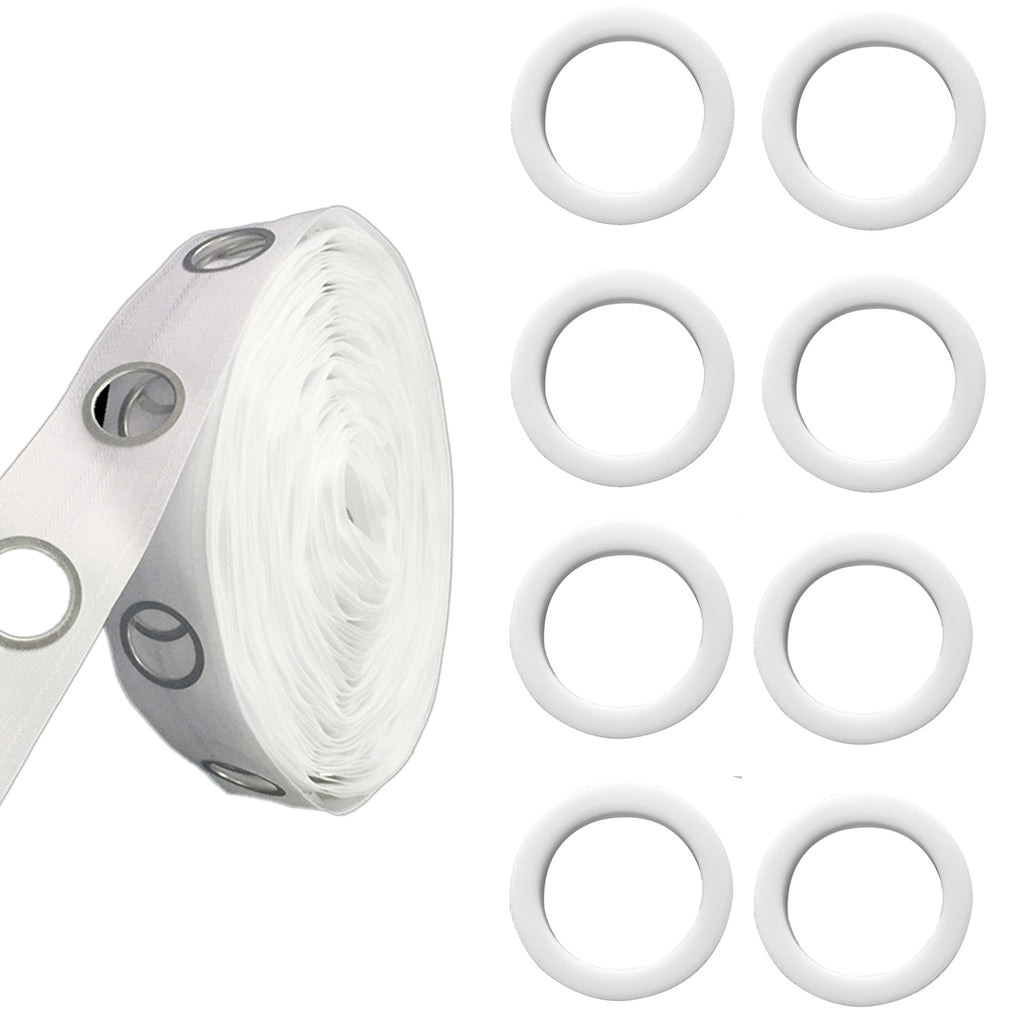 40mm Plastic Curtain Eyelets With Curtain Tape