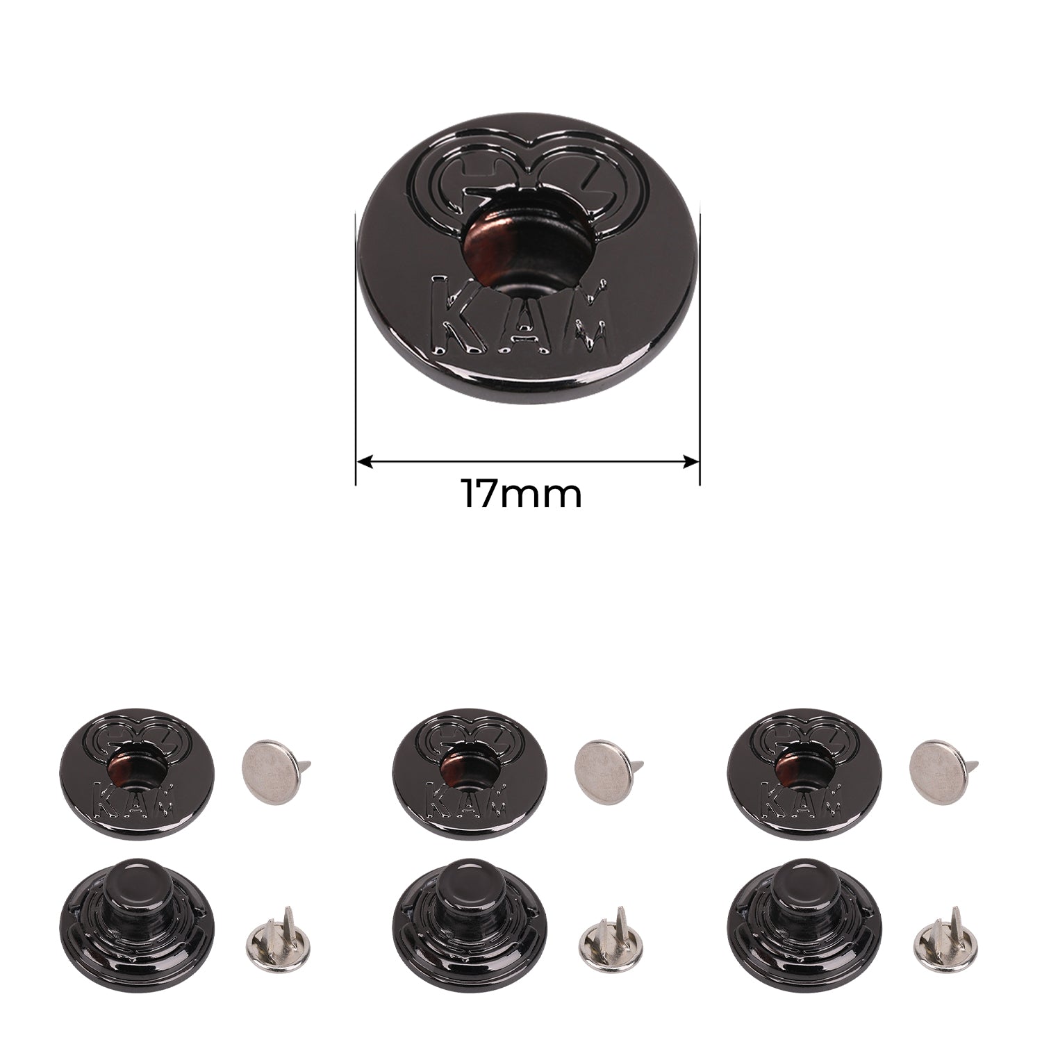 17mm & 20mm KAM Jeans Buttons