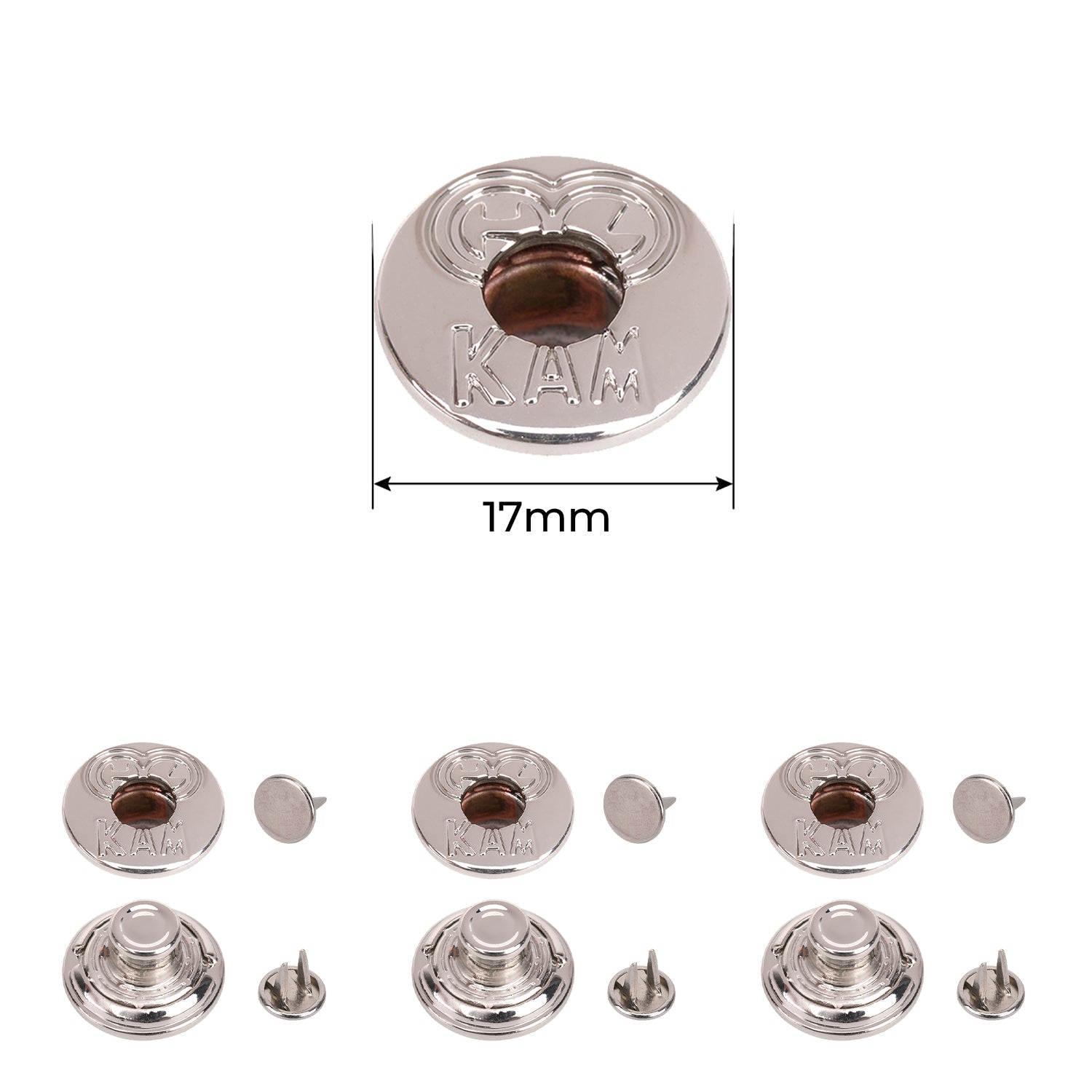 17mm & 20mm KAM Jeans Buttons