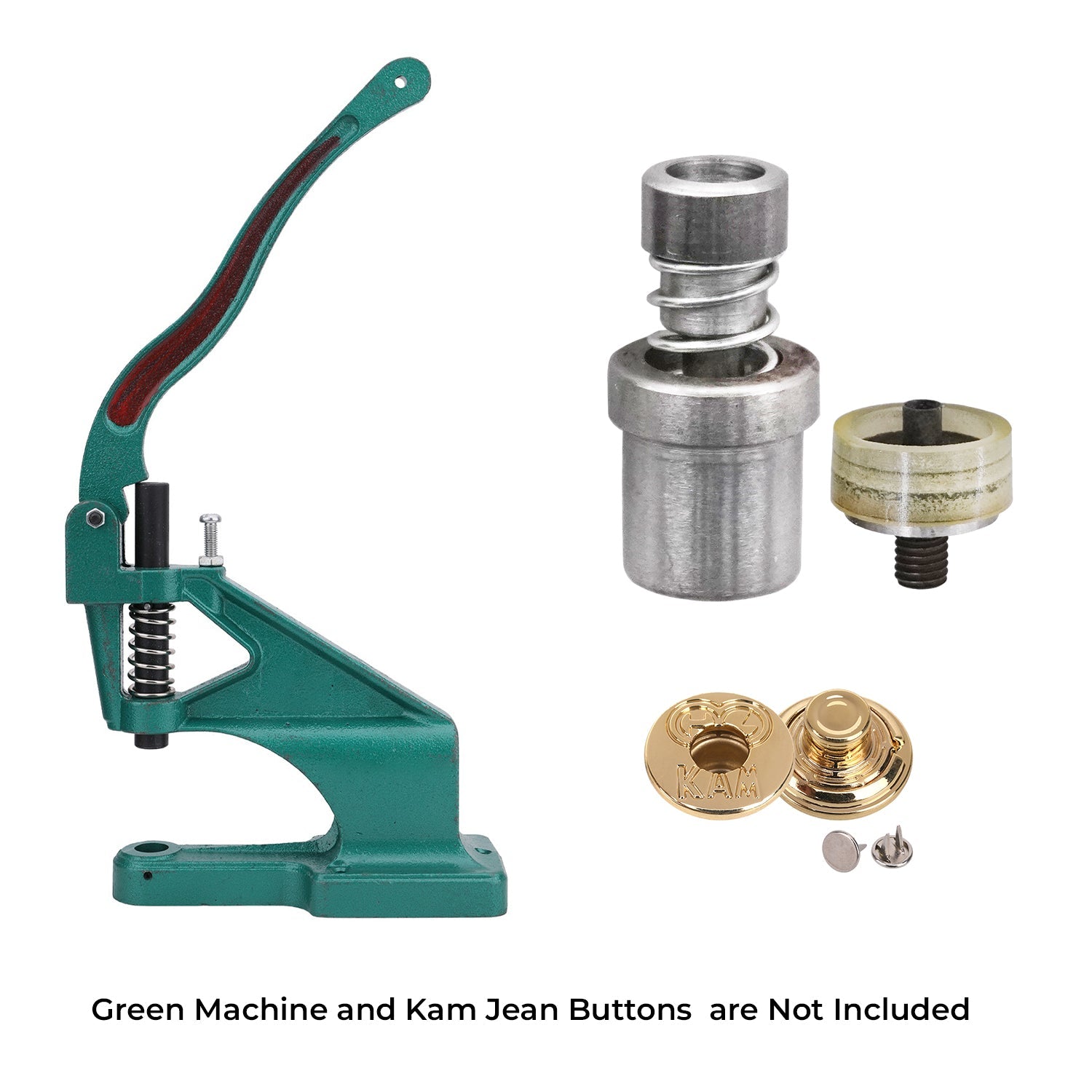 KAM Jeans Buttons Fixing Dies Set for Green Machine