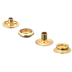 4-Part Brass Press Studs - Large