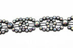 1M Rhinestone Lace - Black