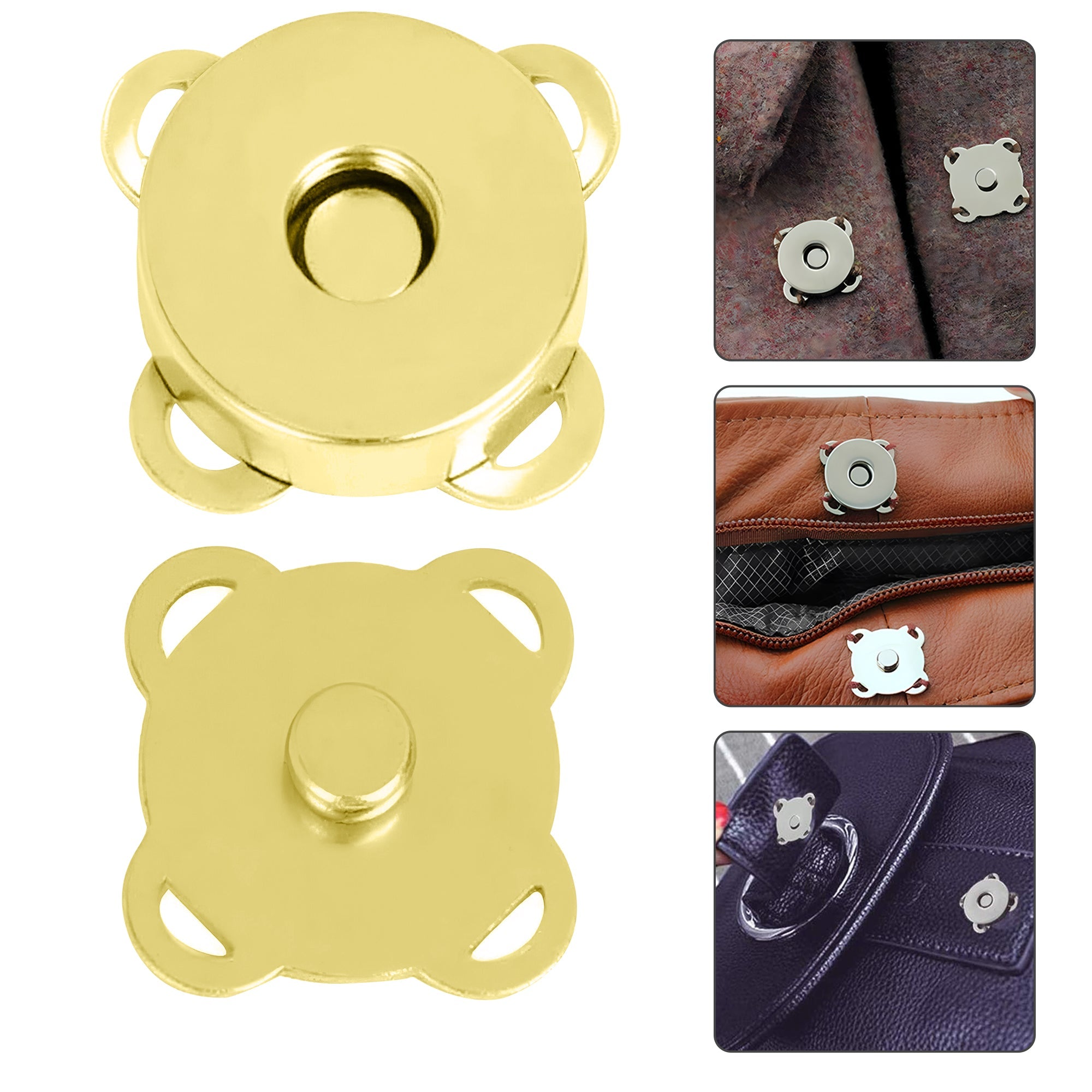 Sew-on Magnetic Snap Fastener Metal Clasps