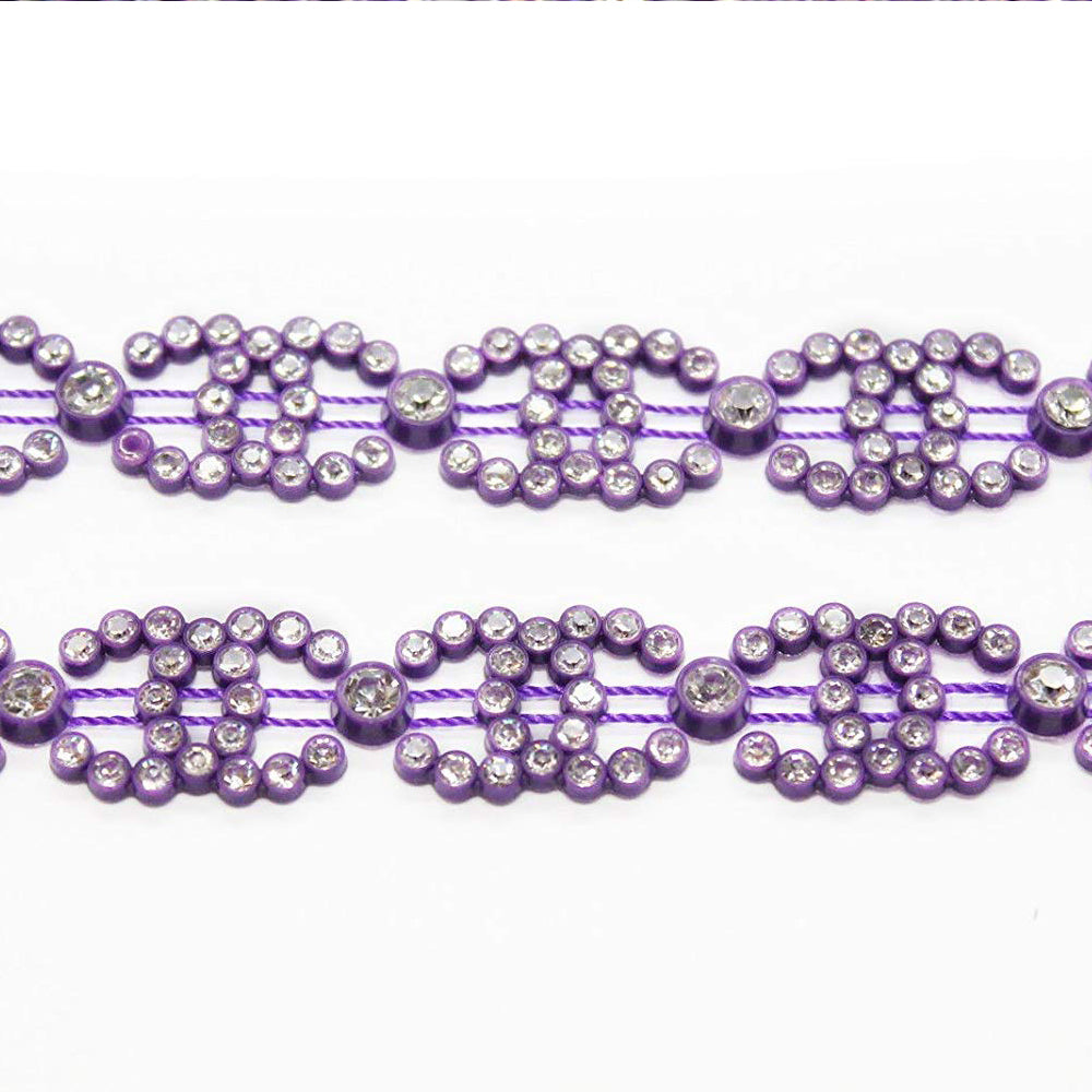 Rhinestone Lace - Purple