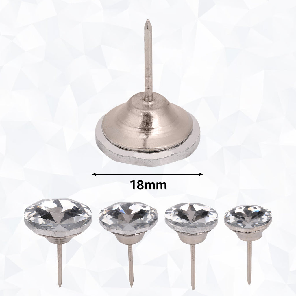 Faux Crystal Head Upholstery Nail Buttons