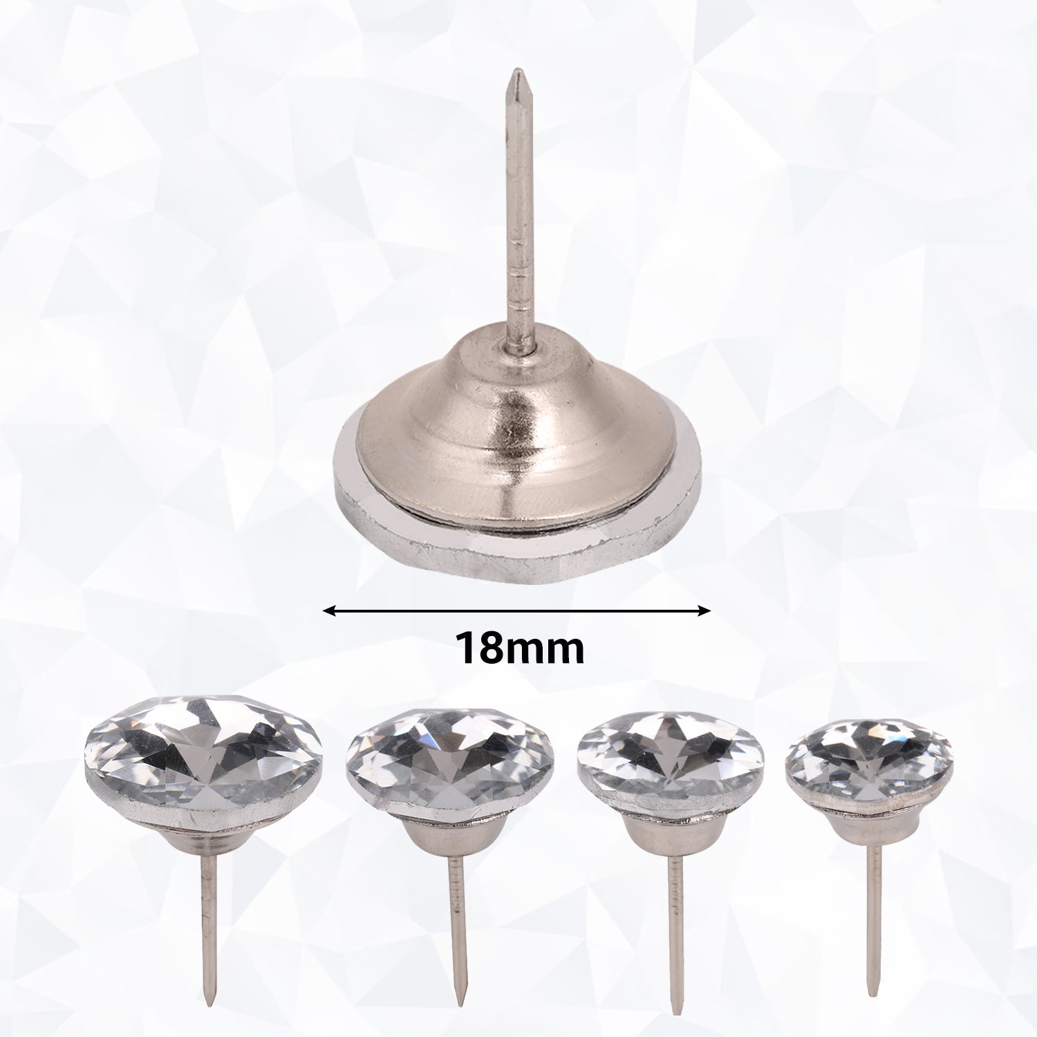 Faux Crystal Head Upholstery Nail Buttons