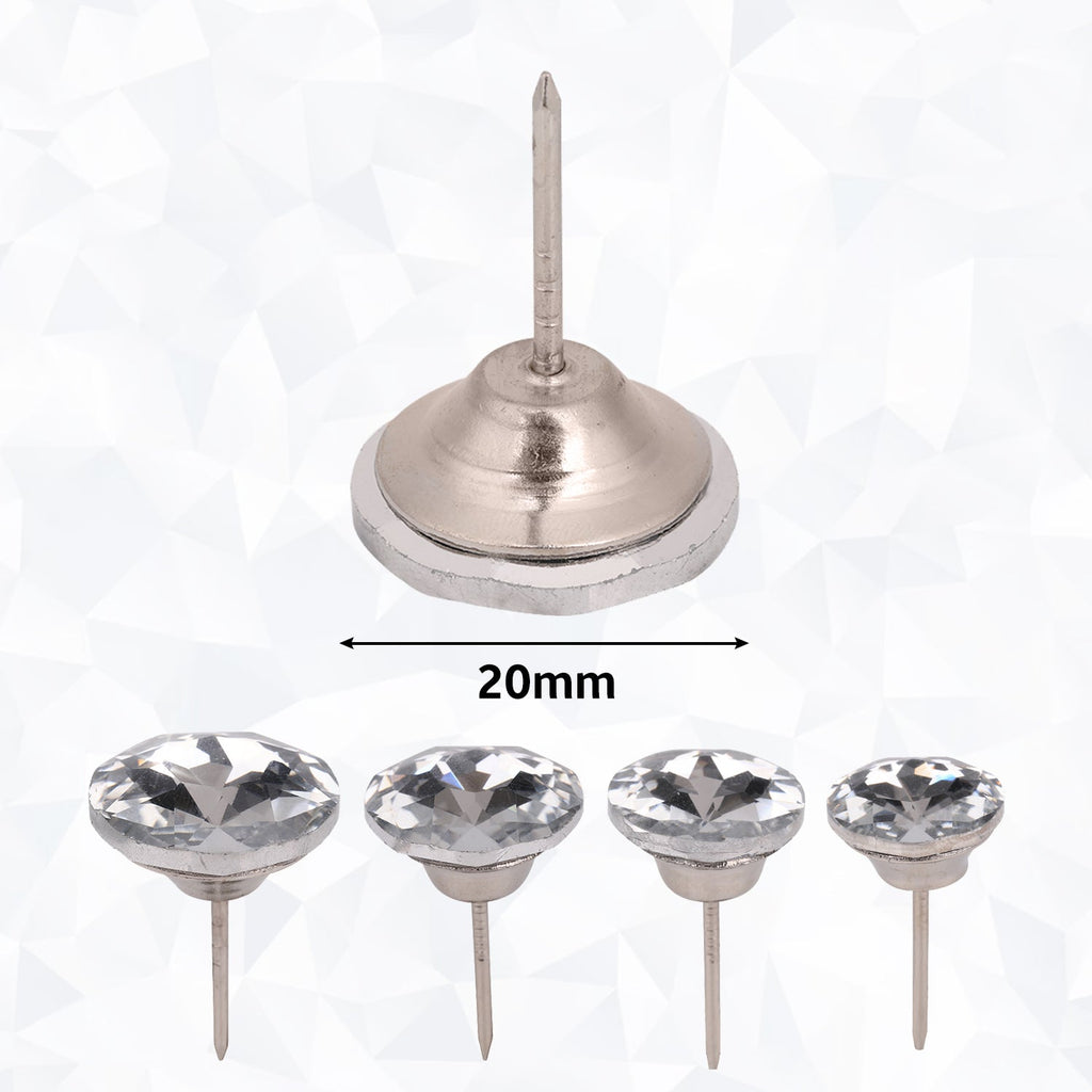 Faux Crystal Head Upholstery Nail Buttons