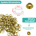 Iron Eyelets without Washers