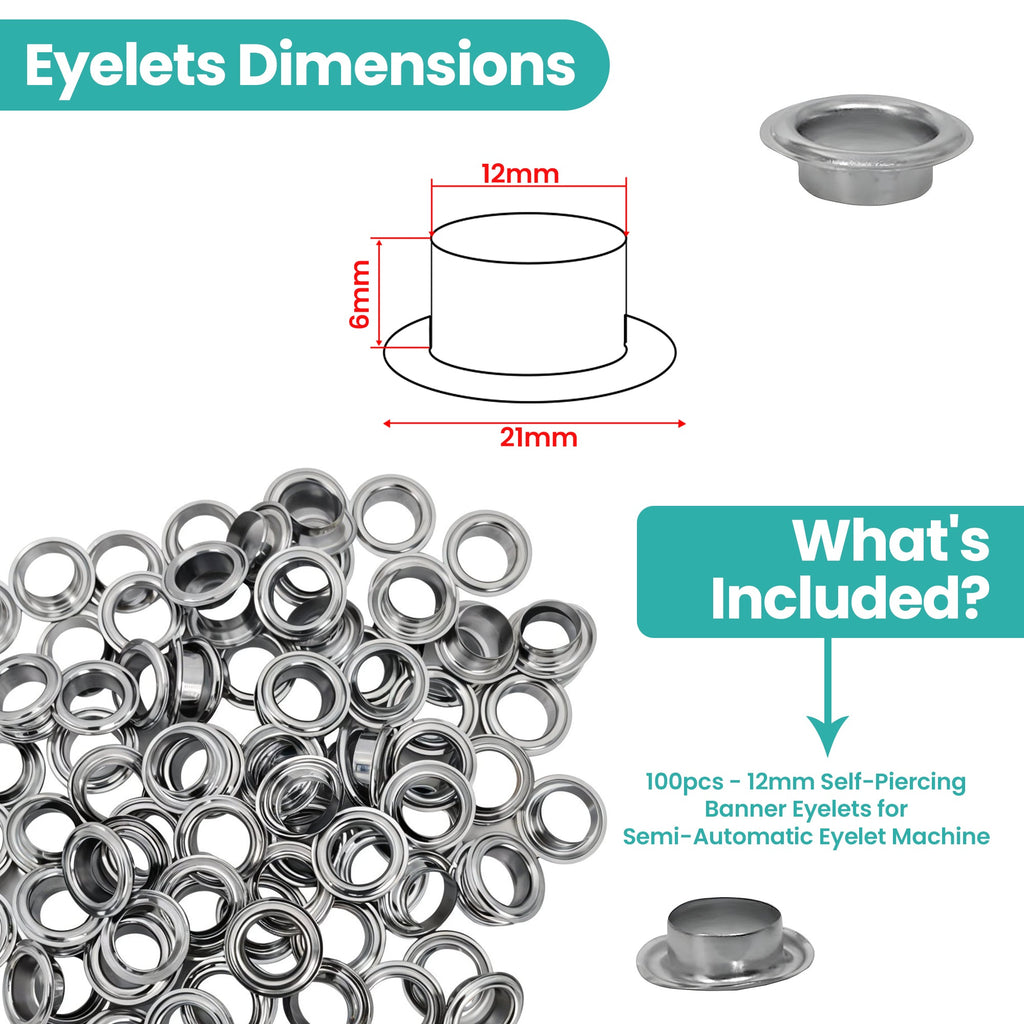 Iron Eyelets without Washers