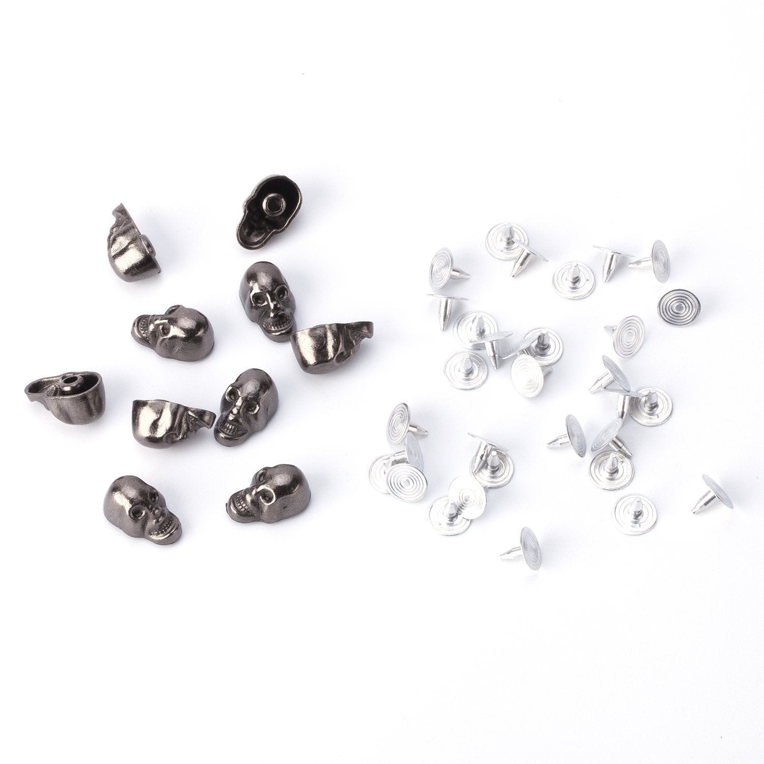 Metal Skull Heads with Rivets