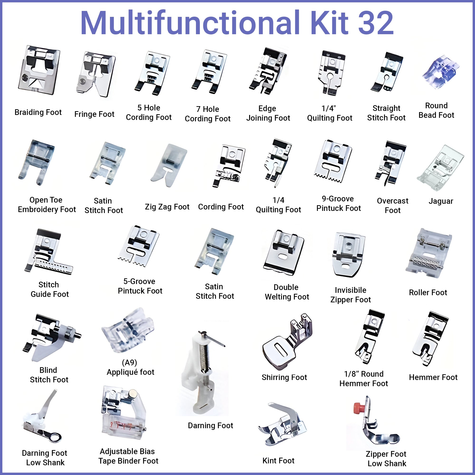 Sewing Machine Presser Feet Set