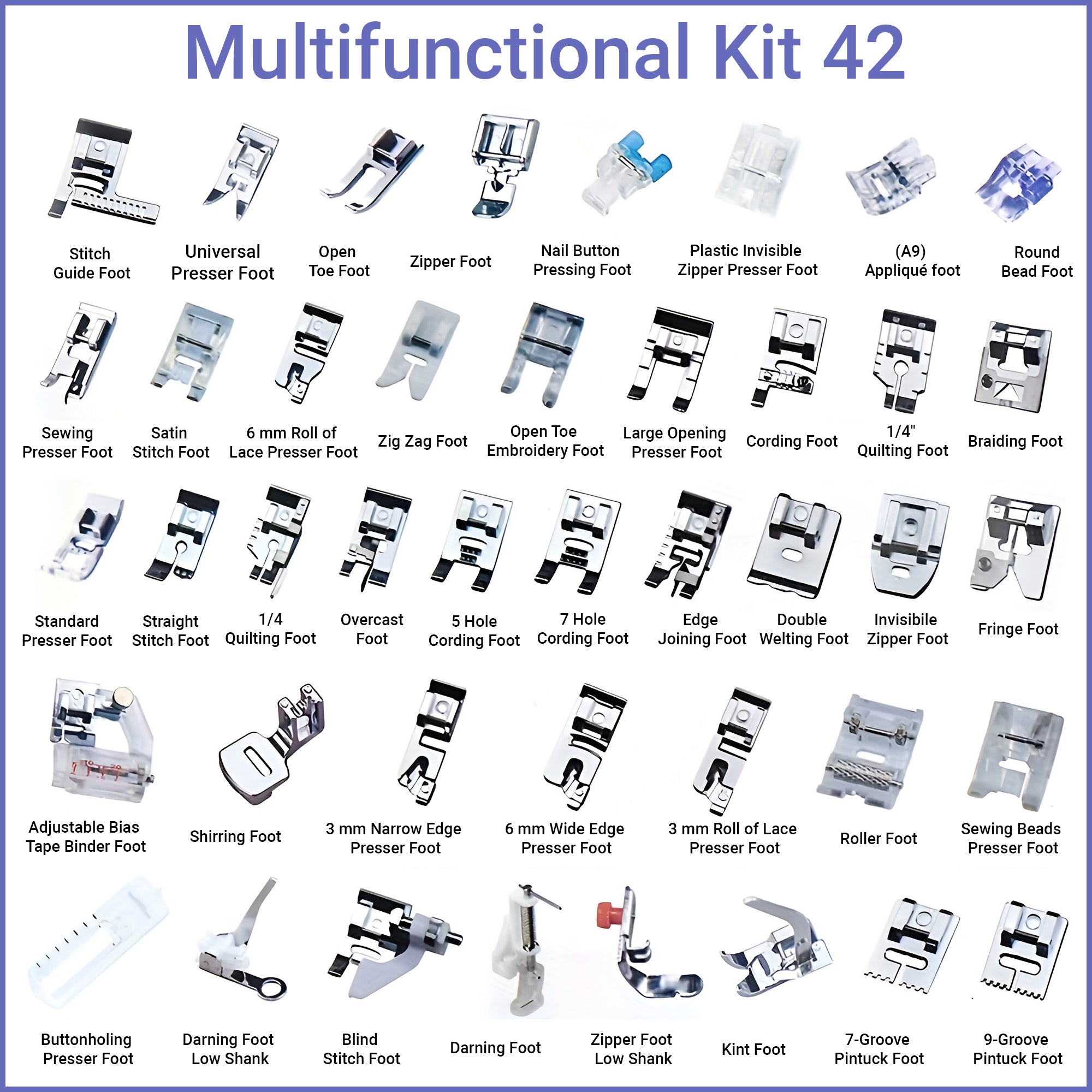 Sewing Machine Presser Feet Set
